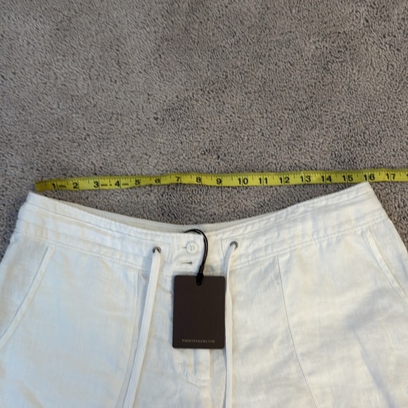 Tommy Bahama Two Palms Linen Shorts | Size 8 | White | NWT - Picture 4 of 6